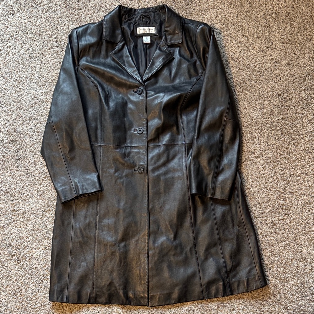 Preston and York leather coat